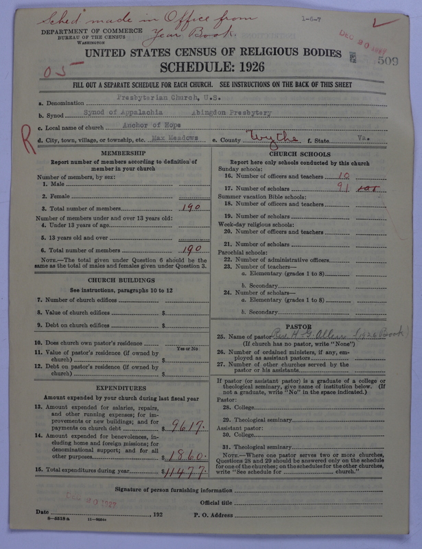 Scan of Presbyterian Church in the United States: 509