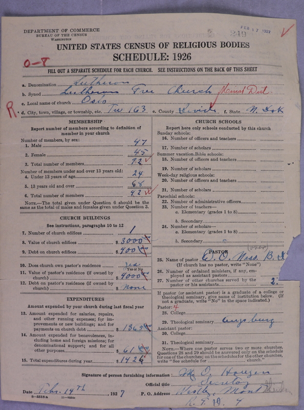 Scan of Lutheran Free Church: 249