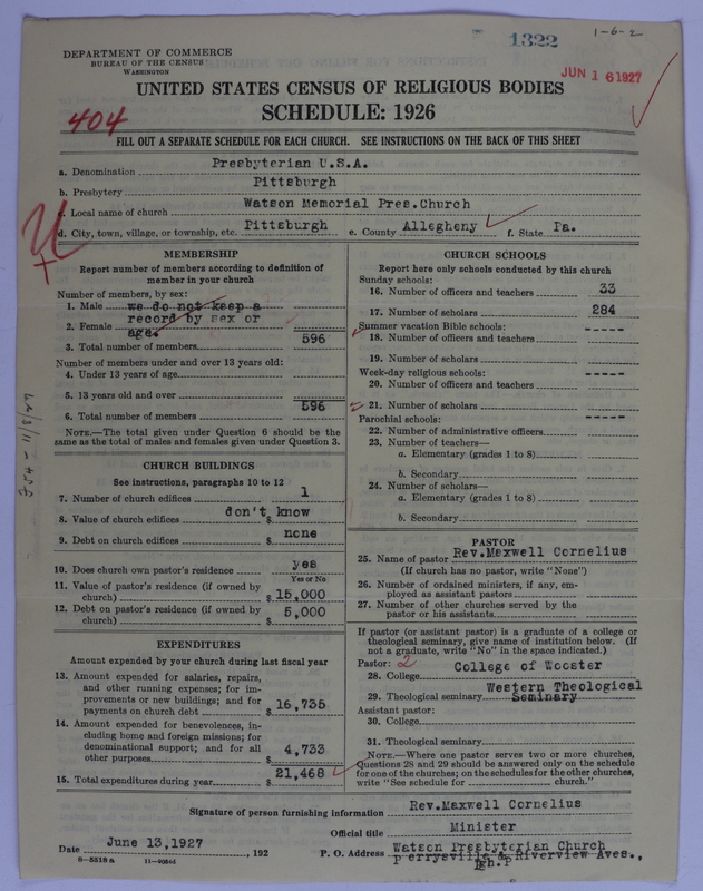 Scan of Presbyterian Church in the United States of America: 1322