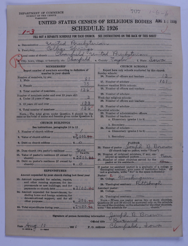 Scan of United Presbyterian Church of North America: 707
