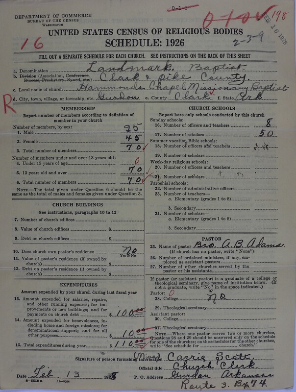 Scan of Landmark Baptist of America: 198