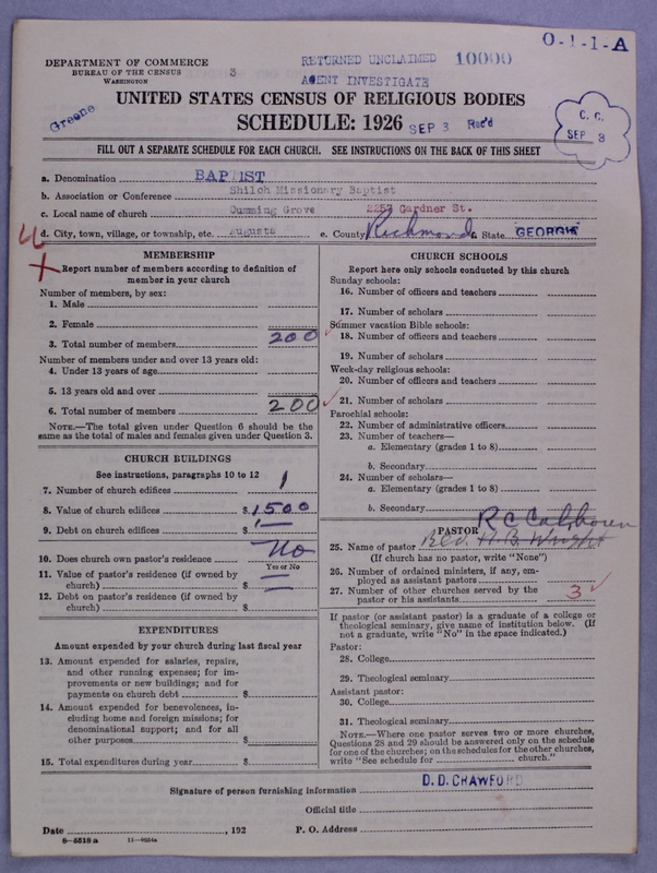 Scan of Negro Baptists: 10000