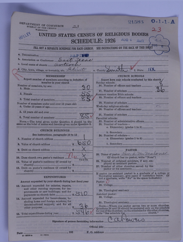 Scan of Negro Baptists: 21583