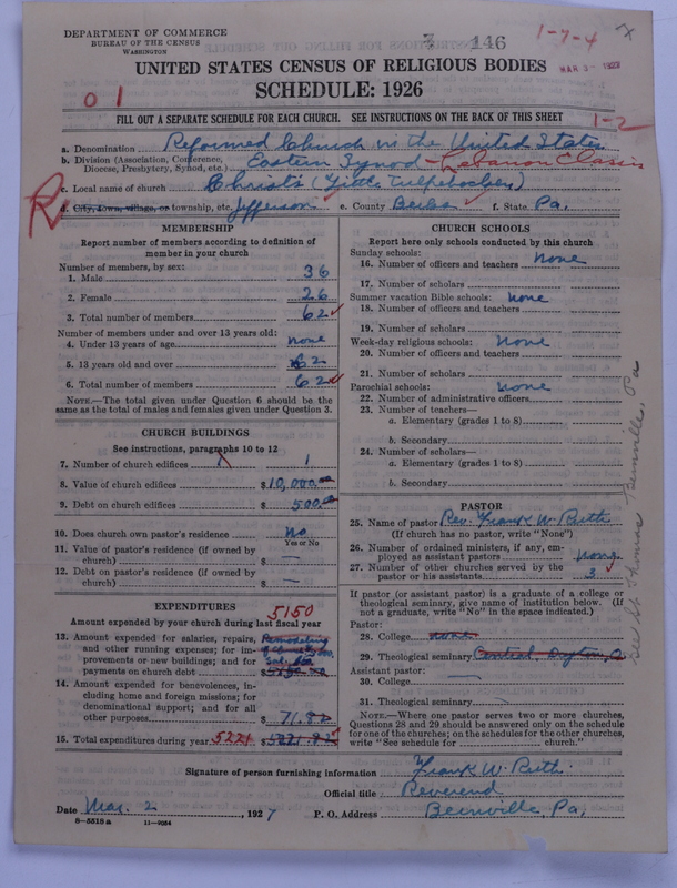Scan of Reformed Church in the United States: 146