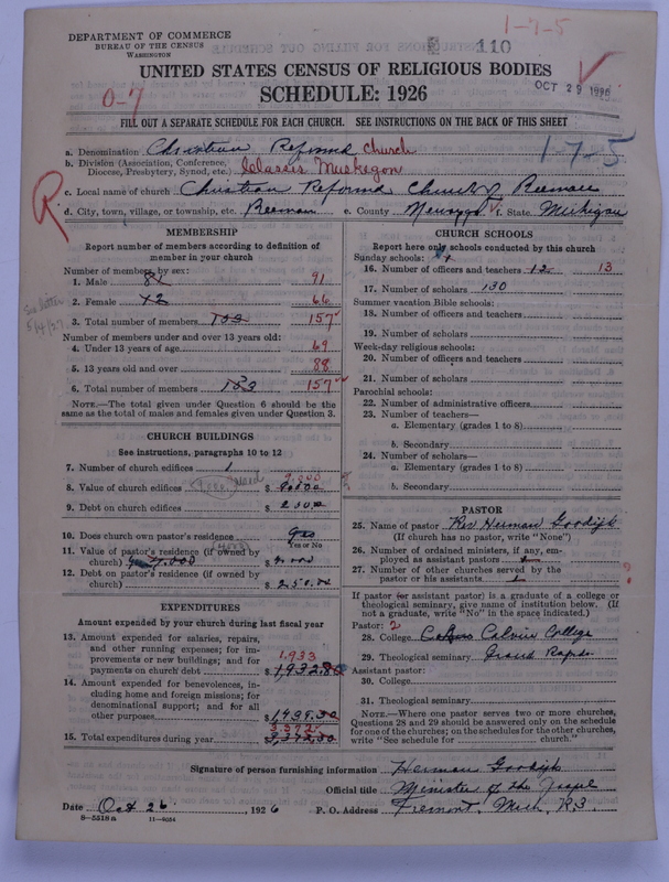 Scan of Christian Reformed Church: 110