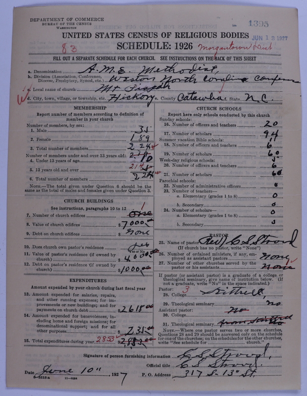 Scan of African Methodist Episcopal Church: 1395