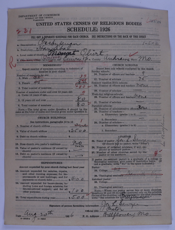 Scan of Presbyterian Church in the United States of America: 5058