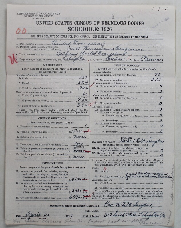 Scan of Evangelical Congregational Church: 23