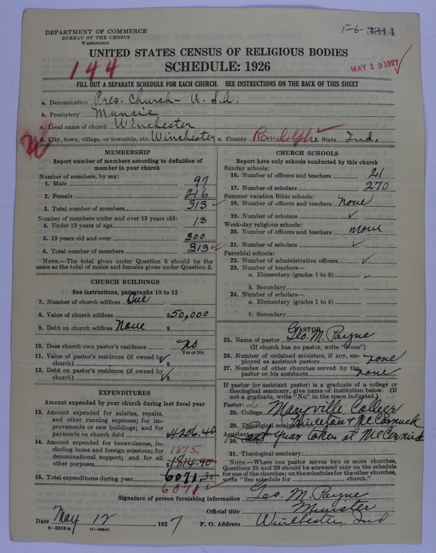 Scan of Presbyterian Church in the United States of America: 3314