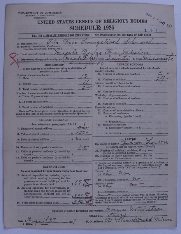 Scan of Swedish Evangelical Free Church of the United States of America: 40