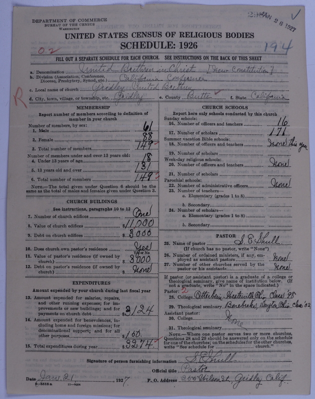 Scan of Church of the United Brethren in Christ: 2967