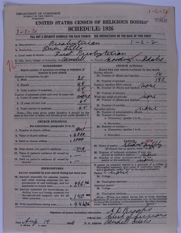 Scan of Presbyterian Church in the United States of America: 7918