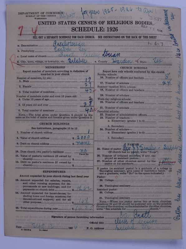 Scan of Presbyterian Church in the United States: 3237