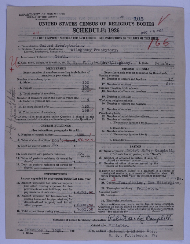 Scan of United Presbyterian Church of North America: 105