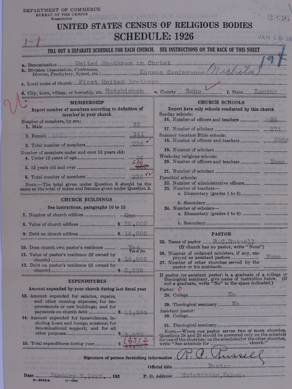 Scan of Church of the United Brethren in Christ: 2236