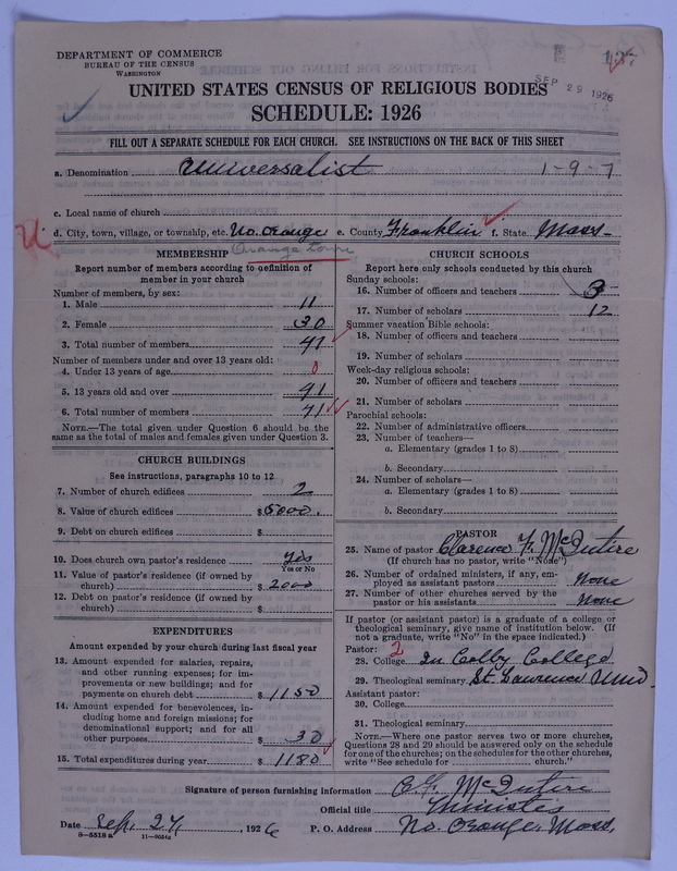 Scan of Universalist Church: 137