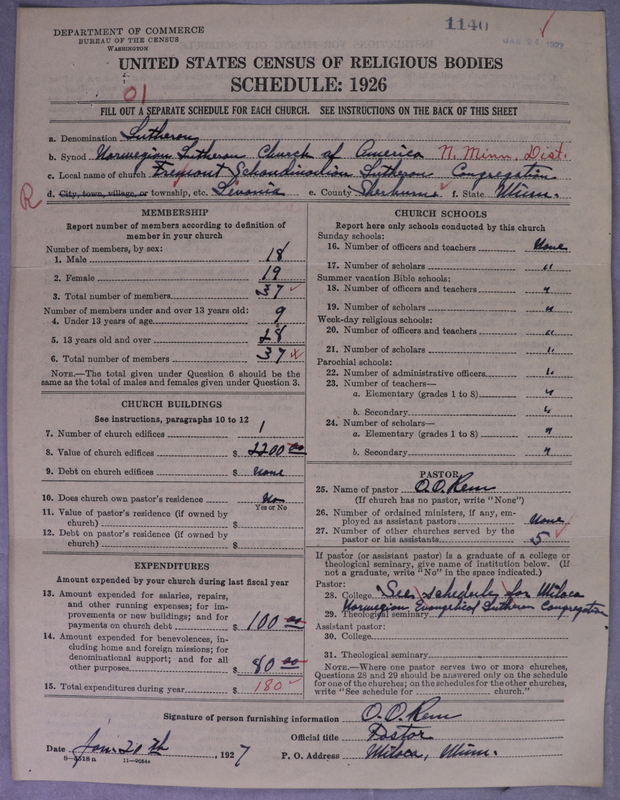 Scan of Norwegian Lutheran Church of America: 1140