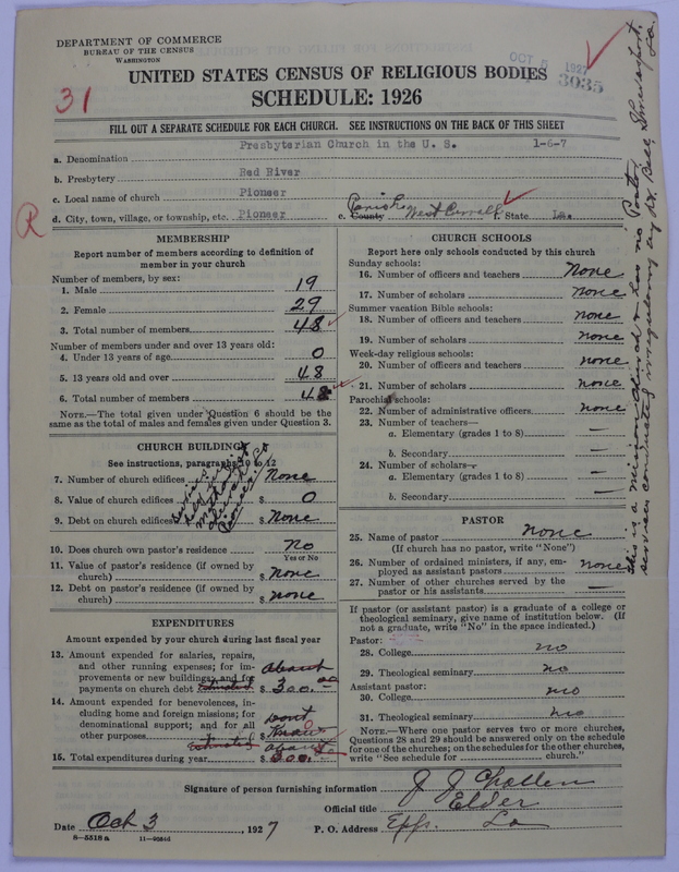 Scan of Presbyterian Church in the United States: 3035