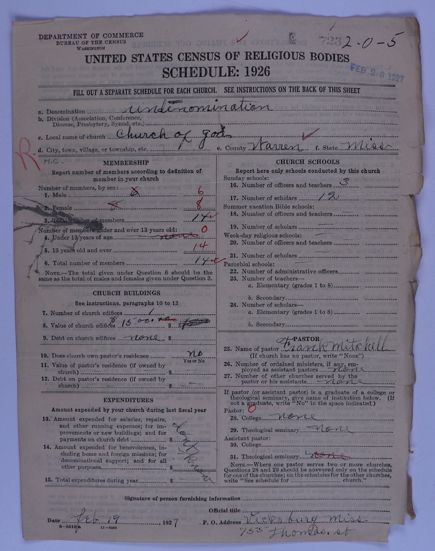 Scan of Church of God (Headquarters, Anderson, Ind.): 723