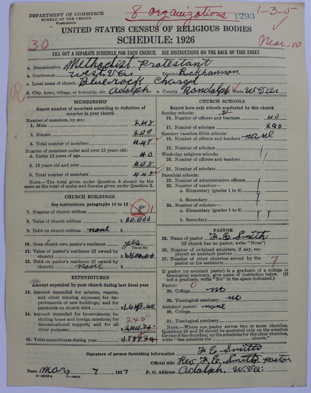 Scan of Methodist Protestant Church: 1293