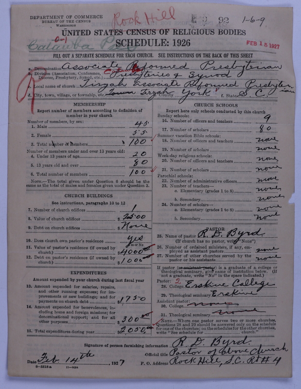Scan of Associate Reformed Presbyterian Church: 92