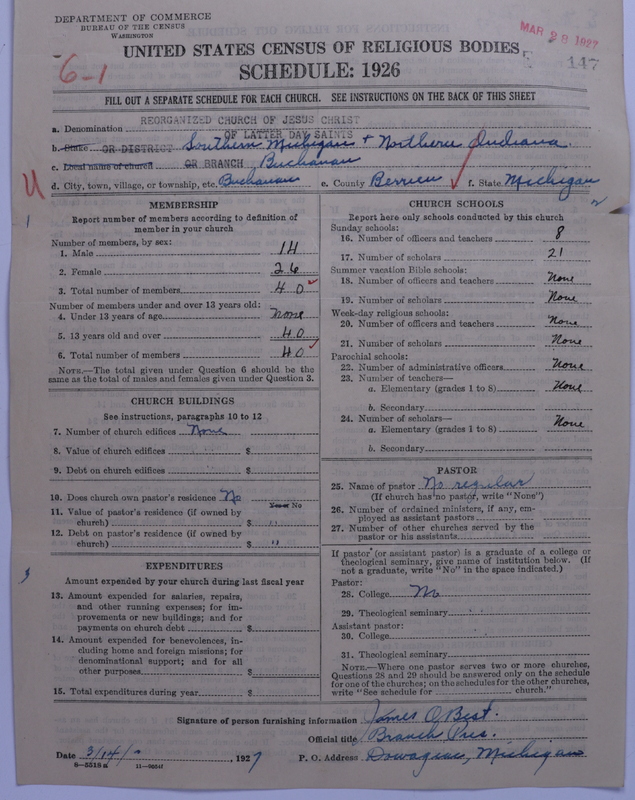 Scan of Reorganized Church of Jesus Christ of Latter Day Saints: 147