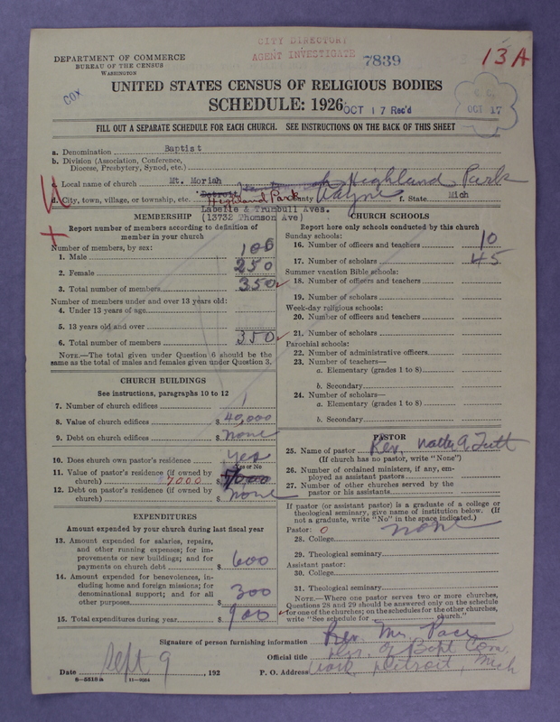 Scan of Negro Baptists: 7839