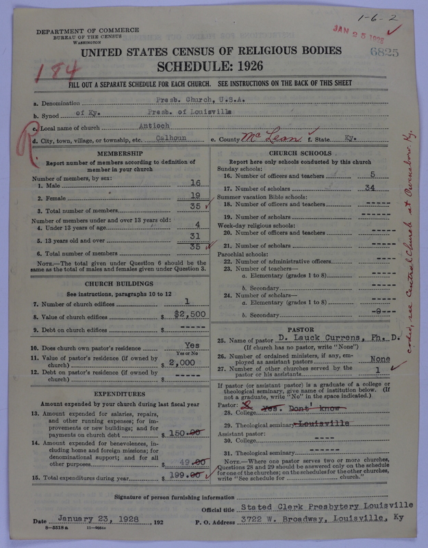 Scan of Presbyterian Church in the United States of America: 6825
