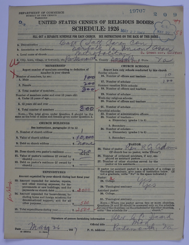 Scan of Negro Baptists: 19707