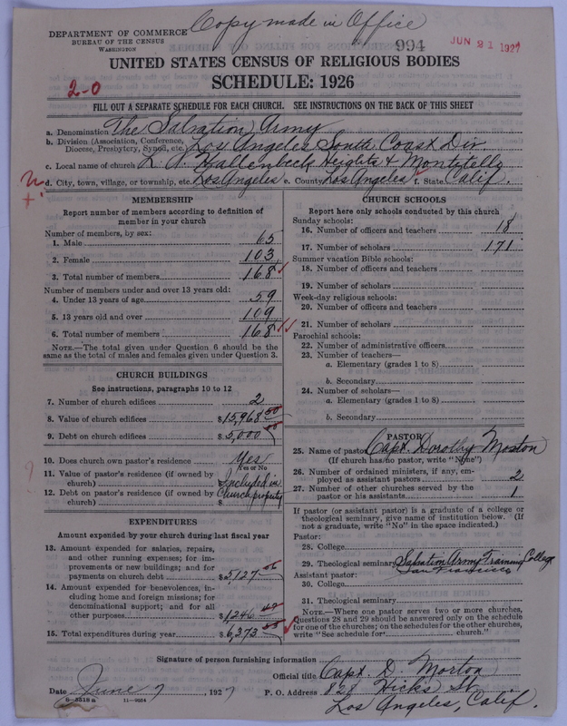 Scan of Salvation Army: 994