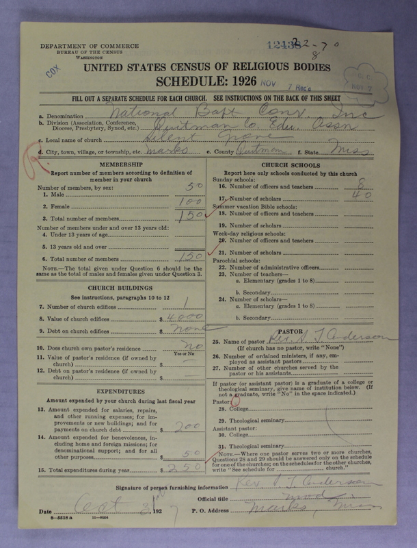 Scan of Negro Baptists: 12438