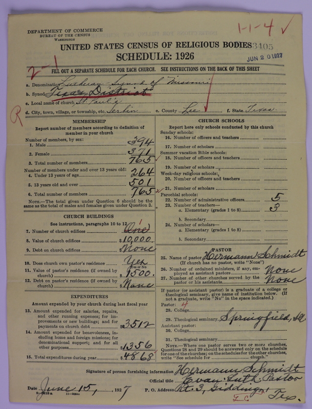 Scan of Evangelical Lutheran Synodical Conference of America: Evangelical Lutheran Synod of Missouri, Ohio, and Other States: 3405