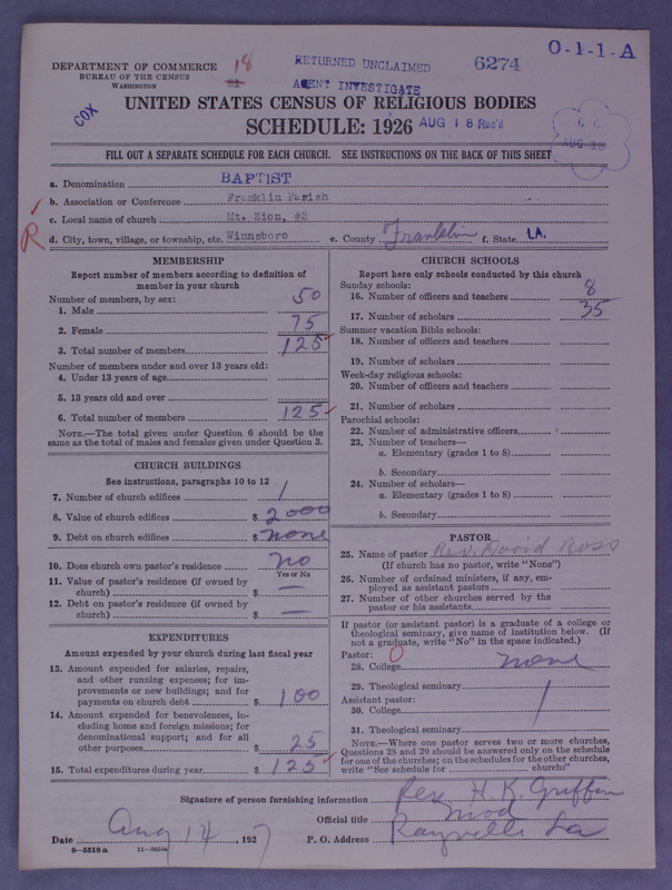Scan of Negro Baptists: 6274