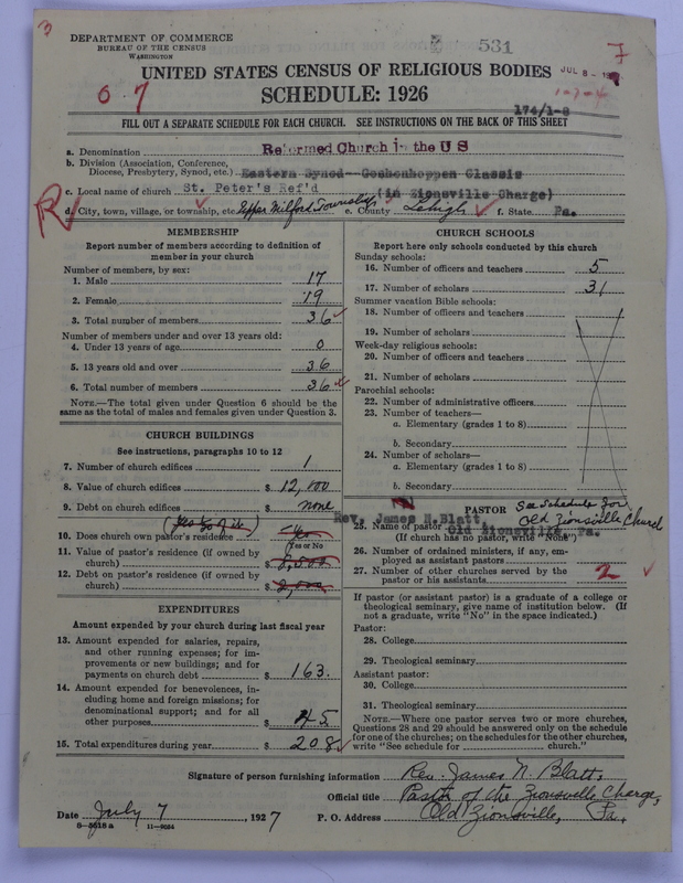 Scan of Reformed Church in the United States: 530