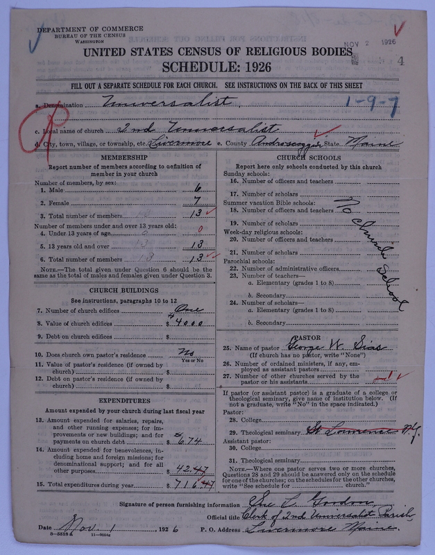 Scan of Universalist Church: 4