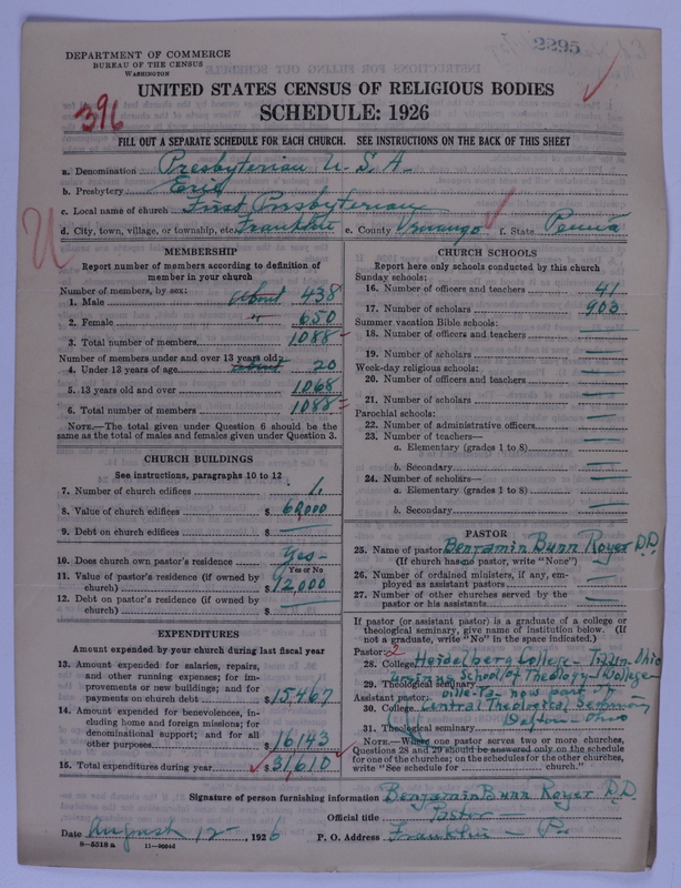 Scan of Presbyterian Church in the United States of America: 2295