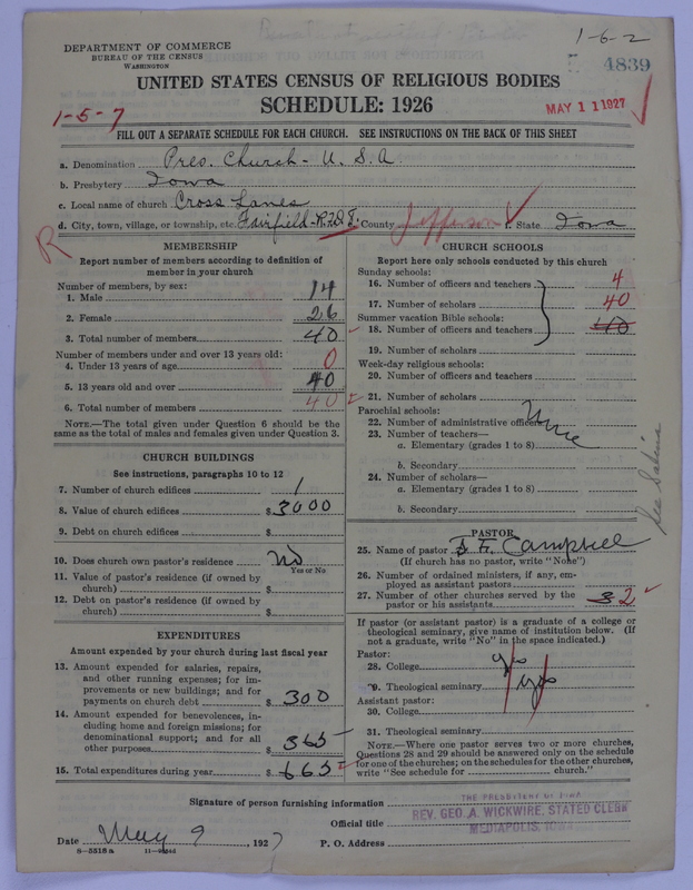 Scan of Presbyterian Church in the United States of America: 4839