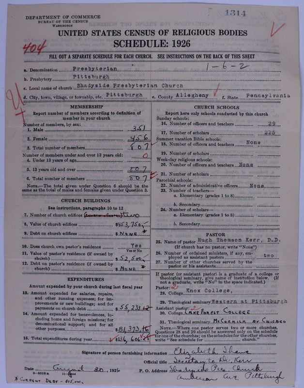 Scan of Presbyterian Church in the United States of America: 1314