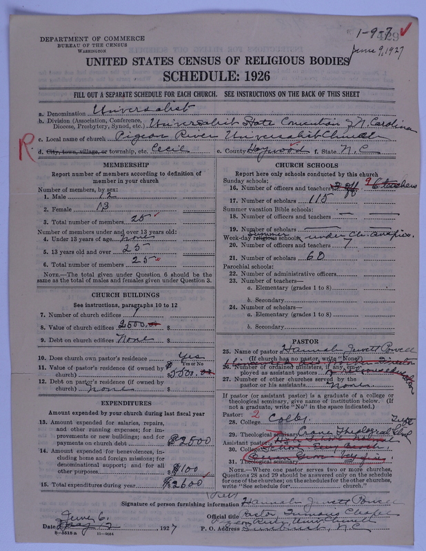 Scan of Universalist Church: 429