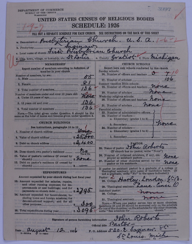 Scan of Presbyterian Church in the United States of America: 3997