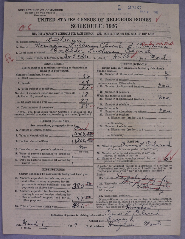 Scan of Norwegian Lutheran Church of America: 2303