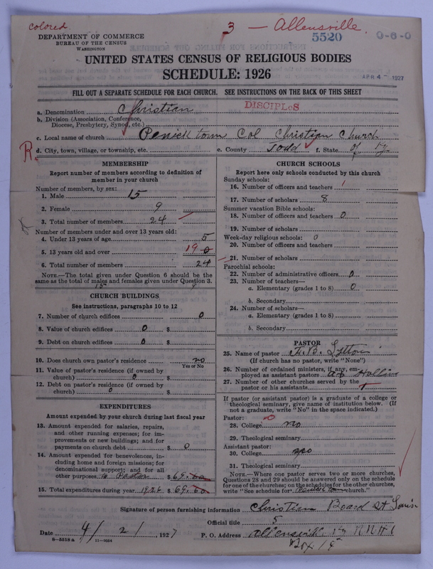 Scan of Disciples of Christ: 5520