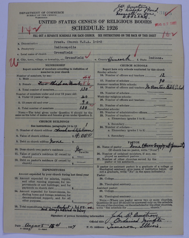 Scan of Presbyterian Church in the United States of America: 3175
