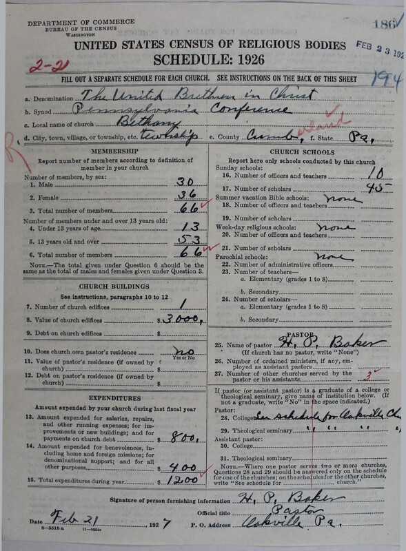 Scan of Church of the United Brethren in Christ: 186