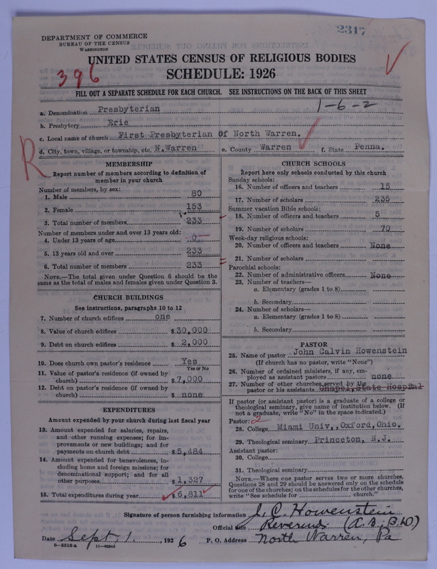 Scan of Presbyterian Church in the United States of America: 2317