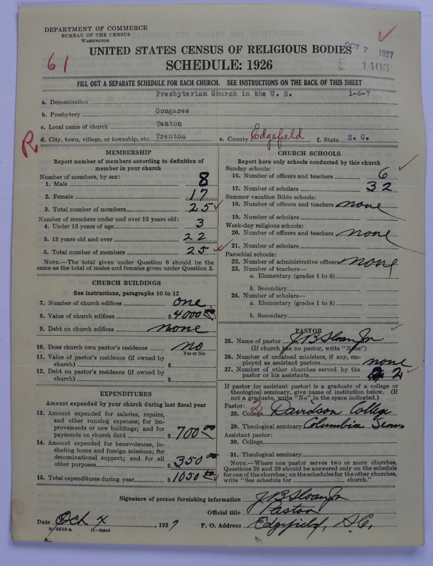 Scan of Presbyterian Church in the United States: 1403