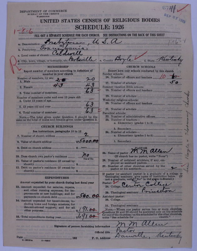 Scan of Presbyterian Church in the United States of America: 6741