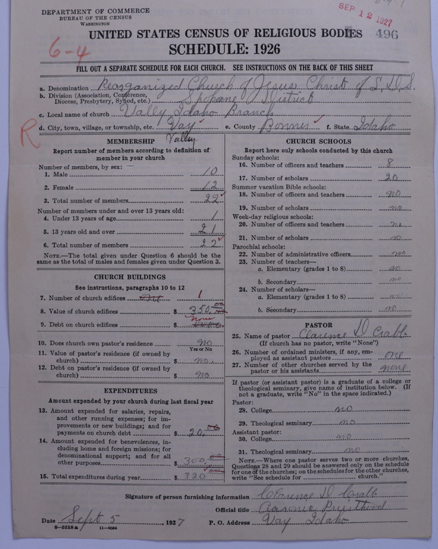 Scan of Reorganized Church of Jesus Christ of Latter Day Saints: 496