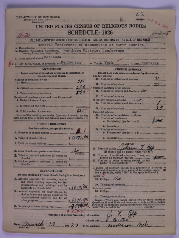 Scan of General Conference of the Mennonite Church of North America: 62