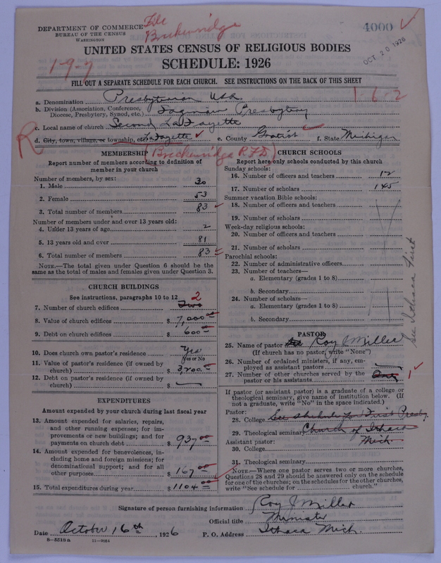 Scan of Presbyterian Church in the United States of America: 4000